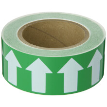 Brady 91421 2"""" Breite 90' L nge B-946 Hochleistungs-Vinyl Wei auf Gr n Farbe Pfeilband