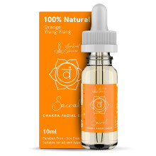 Sakral-Chakra-Gesichtsserum, therische lmischung, natrliches und organisches Feuchtigkeitsserum fr das Gesicht mit Sonnenblumen-Argan-Aprikosen-R
