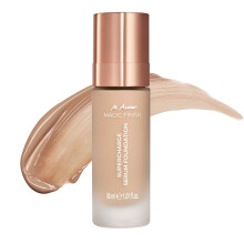 M. ASAM Magic Fine Finitura Sovrappaggio Fondazione Fondazione Cool Honey (1.01 FL Oz) - Serum idratante per trucco e rassodante in una crema CC anti