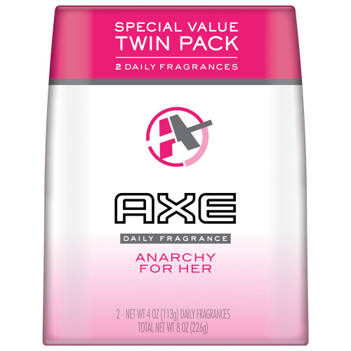AX Body Spray til kvinder Anarchy For Her 4 oz Twin Pack
