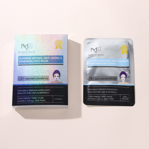 Supreme Retinol Anti-Aging SILK Face Mask - 8pcs 2