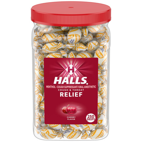Halls Halls Relief Cherry Hostedrber Bulk Hostedrber 250 drber