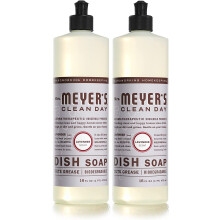 MRS. MEYER'S CLEAN DAY Vloeibare Afwaszeep, Dierproefvrije Formule, Lavendelgeur, 16 oz - Verpakking van 2