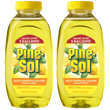 Pine-Sol Multi Surface Cleaner, 2er-Pack, konzentrierter Mehrzweckreiniger und Entfetter f   r K   che und Bad, ergibt 5 Gallonen, Lemon Fresh S