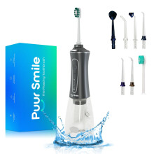 Puur Smile Professional Water Flosser - Soins dentaires avanc   s pour une gomme et des dents en meilleure sant    - IPX7 Irrigator oral imperm   able