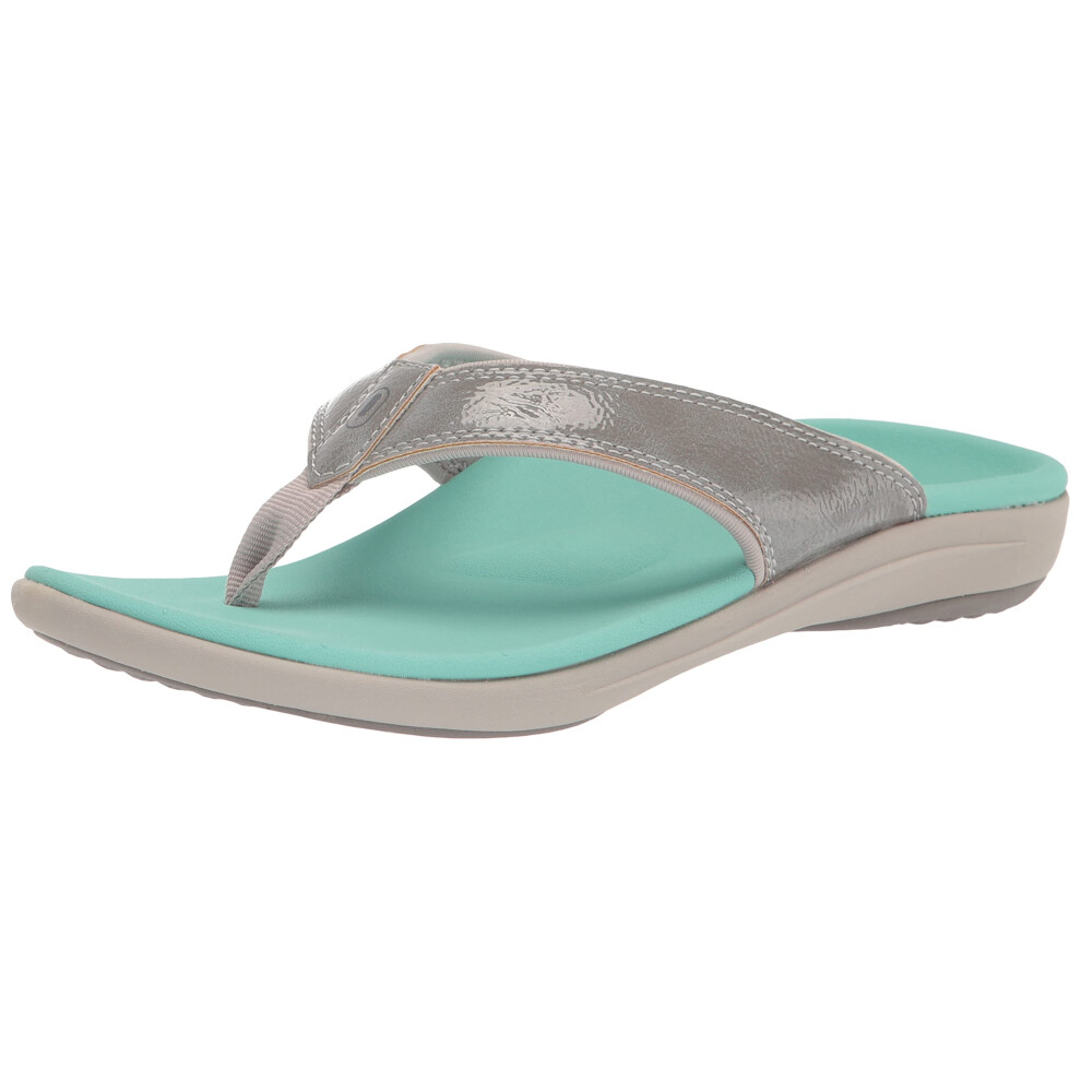 Revitalign Women's Yumi Orthotic Sandal Gris 10 Large-image