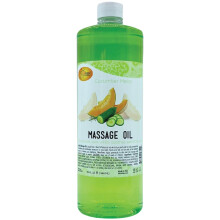 Spa Redi - Massage Oil Cucumber Melon 32 Oz - Pedicura di manicure a massaggio a corpo pieno professionale - Rilassa i muscoli doloranti e ripara la