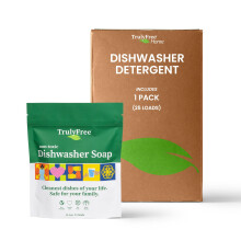 Truly Free Automatic Dishwasher Detergent Powder - Concentrated Dishwashing Detergent Dish Soap Hard Water Stain Remover Kitchen Cleaning Supp