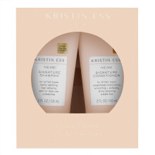 Kristin Ess Signature Travel Size Salon ampon + kondicionr sada pro hydratacn hebkost + lesk - proti krepaten + lehce rozjasnujc - bez sulftu