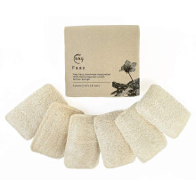 FAAY Eco Friendly Sponges for Dishes  Multi-Purpose Non-Scratch Loofah Scrubber for Cookware  Kitchen  Bathtub and Body  Handmade Unbleached Luff