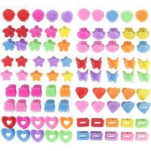 Lawie 90 Pack Mal mini duhov kvetiny Hvezda Srdce Butterfly Plastov Sponky do vlasu Sponky na drpky Celisti Sponky Upnac pendlky Updo Ozdobn