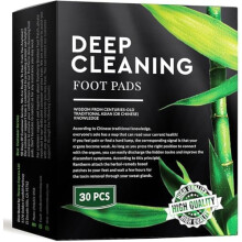Rantherm Premium Deep Cleansing Foot Pads Bamboo Foot Pads Ginger Foot Pads 30 Packs (30 PC) Black