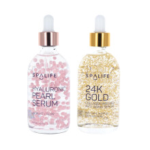 Spa Life Gesichtsserum: 24-Karat-Gold-Kollagen-Serum, feuchtigkeitsspendendes Hyaluronsure-Serum, 100 ml (3,7 oz)  fr geschmeidige Haut, strahlend