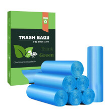 Bolsas de basura pequeas Ayotee 4-6 galones bolsas de basura compostables Bolsas de basura de 4 galones Bolsas biodegradables a prueba de fugas sin