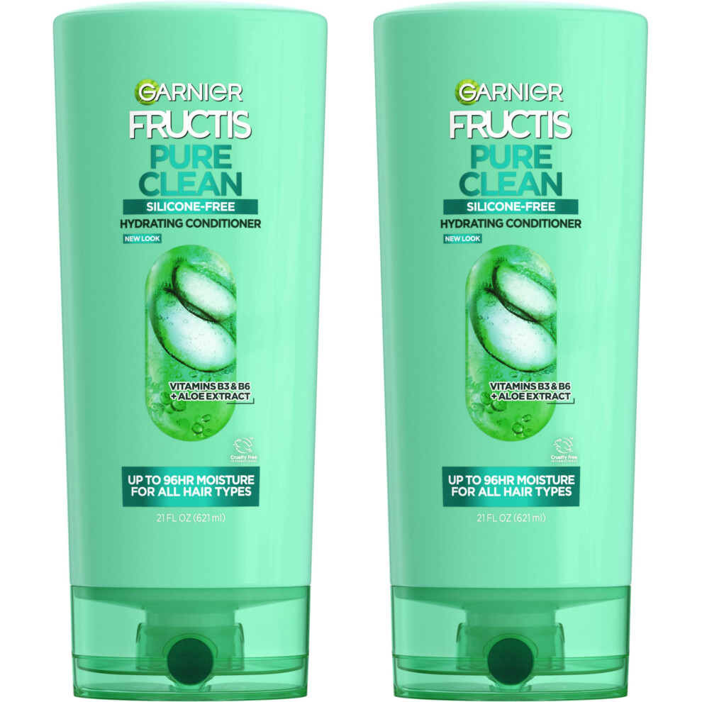 Garnier Fructis Pure Clean Hydrating Conditioner 21 Fl Oz 2 Count (Packaging May Vary)