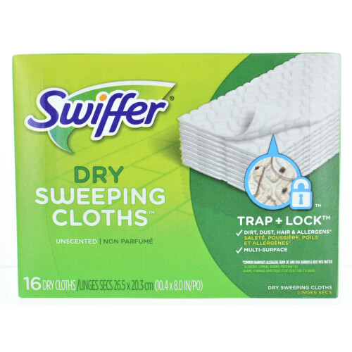 Chiffons secs Swiffer Sweeper 16 pcs (Pack de 2)