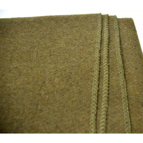Khaki Wool Blanket 200cm x155cm Bedding Outdoor Camping 1