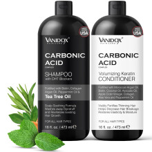 VANIDOX Champú y Acondicionador Ácido Carbónico para Hombres y Mujeres, Hidratación Profunda, Crecimiento del Cabello