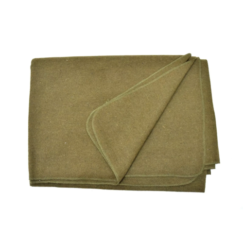 Khaki Wool Blanket 200cm x155cm Bedding Outdoor Camping 2