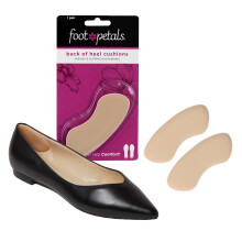 Foot Petals Womens Back of Heel Cushion Inserts Heel Protectors Comfortable Heel Grip for Pain Relief and Sizing 1 pair Khaki