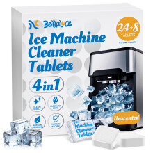 Eismaschinen-Reinigungstabletten, Entkalker (32er-Pack)  Nickelsichere Reinigung von tragbaren, gewerblichen Eismaschinen auf der Arbeitsplatte  En