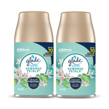 Glade Automatic Spray Rebill Petals de roco Aire escandalista para el hogar para el hogar y el bao 6.2 oz 2 recuento