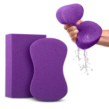 Sponzen voor het reinigen - 2 stuks - Multifunctionele reinigingsspons Perfect voor autowassen en huishoudelijke reiniging Ideaal voor tegelvoege