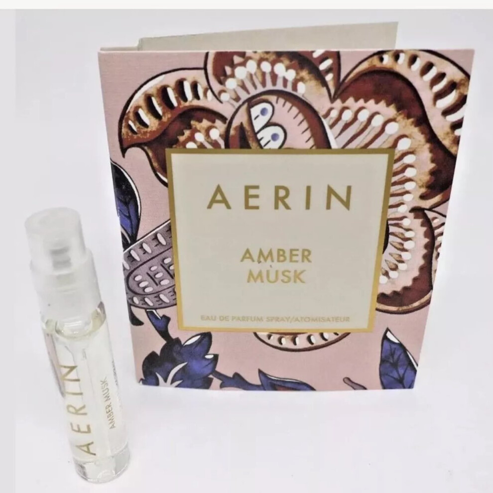Aerin Amber Musk Sample-Vial For Women 0.07 Oz Edp -Name Brand Perfume Samples Included