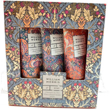 Heathcote e Ivory William Morris a casa Clementine e Crema di chiodi di garofano blu blu