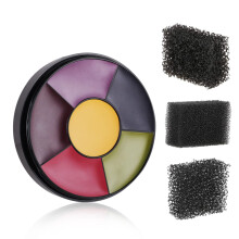 MEICOLY 6-frgs blmrke fr specialeffekter Jakt Camo Ansikte Body Paint Kit Ljusgrn Gamora Witch Face Paint Trauma SFX Makeup Kit Halloween Ma