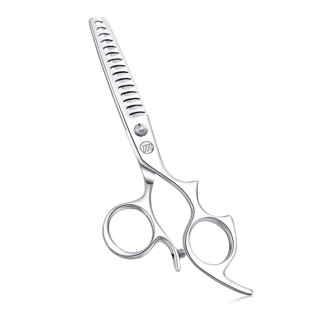 Moontay 6.0"""" Hair Cutting Shears With Large Finger Holes Professional Barber Stylist Texturizing Shears Salon Hair Cutting Scissors 440C Japa