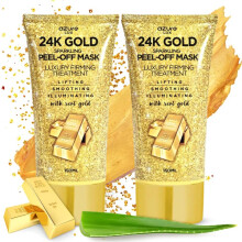 AZURE 24K Gold Firming Peel Off Face Mask - Anti-aging Lifting Verhelderend en revitaliserend - Verwijdert mee-eters, vuil en oli? - Met hyaluronzuur