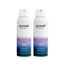 Gymati Fitness-Deodorant-Spray Mnner und Frauen frei von Aluminium ganztgiger ultimativer Geruchsschutz schweiresistent ??luftbetriebe