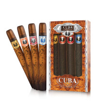 Cuba Original 4-Piece Set for Men 4 X 1.17 Oz (Gold/Blue//Red/Orange)