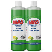 MA5X CLEANING Pure Vloeibare Afwasmiddel, 32oz | Verpakking van 2