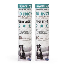 Layers 2 Pack Large Nukkatelan täyttö sopii useimpiin suuriin teloihin Mega Roller 10 leveissä teloissa markkinoilla