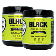 Gel de cheveux de coiffage noire Rolda - Hold-Hold moyen     fort avec une brillance moyenne pour un look arri   re lisse avec une tenue toute la jou