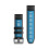 Garmin Garmin QuickFit 26 mm Ρολόι Ζώνη - Μαύρη/Σιέλ Σιλικόνη 2