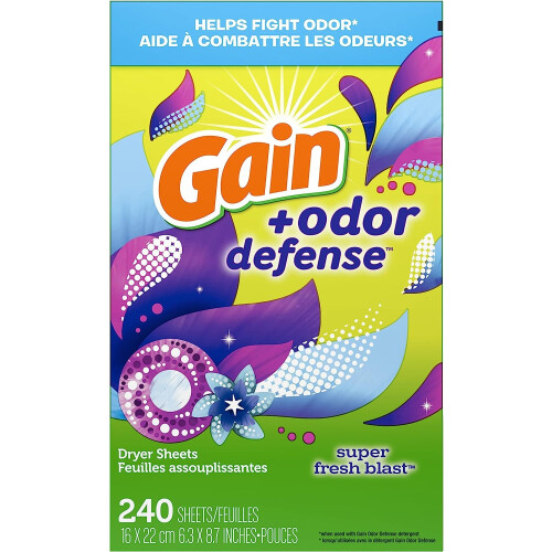 F + luktfrsvarstorkare Super Fresh Blast Scent Fabric Softener Sheets 240 CT 2