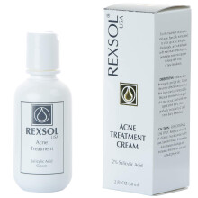 Rexsol Acne Treatment Cream Salicylsyrecreme | Bekmper alle rsager til acne | Indeholder de mest effektive ingredienser | Formuleret med salicy