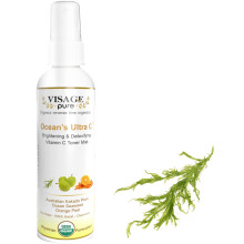 Visage Pure Ocean's Ultra C  aufhellender und entgiftender Anti-Aging-Gesichtswasser  strafft und klrt die Haut und verkleinert ihre Poren  USDA-
