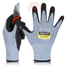 Guanti Resistenti al Taglio DEX FIT Livello 5 Cru553-3D, Fit Confortevole, Grip Solido, Leggeri, Compatibili con Touchscreen