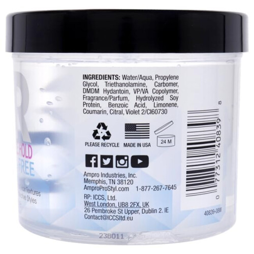 Ampro Pro Styl Clear Ice Protein Gel 32oz, AmPro 1