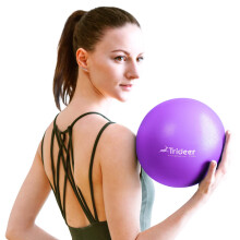 Trideer Pilates Ball 9palcov Core Ball Mal cvicebn mc s pruvodcem cvicen Barre Ball Mini mc na jgu pro Pilates Zkladn trnink jgy Fyzikln