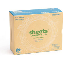 Feuilles de blanchisserie du club de blanchisserie linge 50 pack 50 (jusqu' 100 charges) - Fragrance gratuite - Nouvelle technologie sans liqu