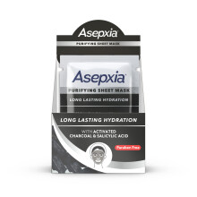 Asepxia φljytφn puhdistava arkkinaamio aktiivihiilellδ ja salisyylihapolla, 10 arkin naamio [PLS CONFIRM QTY]