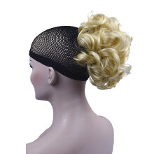 Lydell Short Ponytail -hiustenpidennys, aaltoileva synteettinen hiuslisäleualla (613 Blonde)