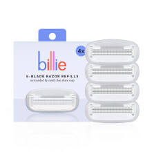 Cartuchos de 5 lminas para lminas de barbear femininas Billie - 4 contagens