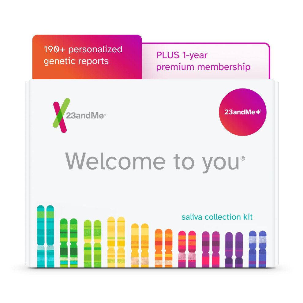 23Andme 23Andme+ Premium Membership Bundle - Dna Kit With Personal Genetic Insights Including Health + Ancestry Service Plus 1-Year Access To Exclusive R