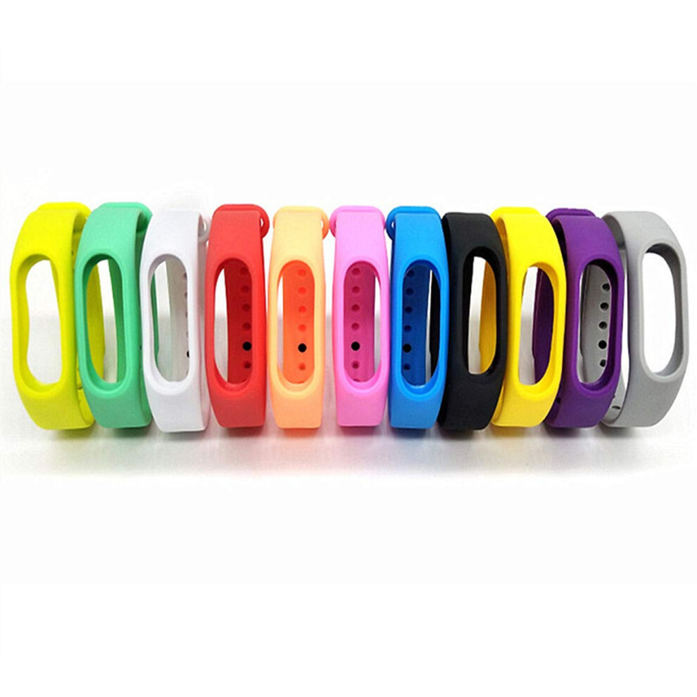 Colorsheng 11 Pieces Colorful Replacement Band Wristband Compatible With Mi 2 Smart Bracelet Bands Watch Strap 767311386703